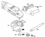 Bosch 3 601 H95 F01 Gws 26-230 Lvi Angle Grinder 230 V / Eu Spare Parts